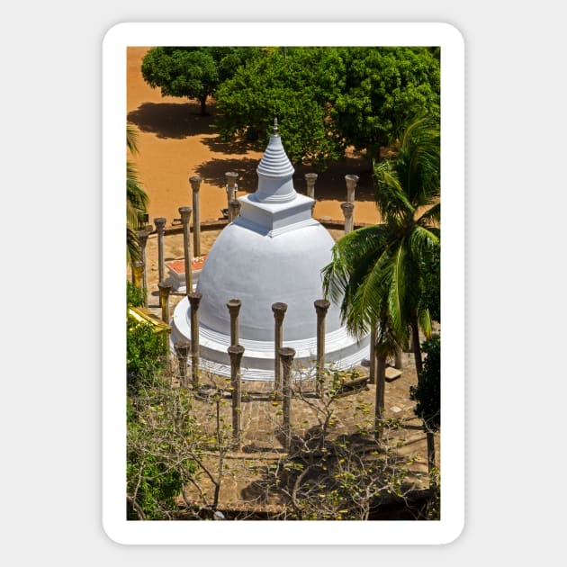 Ambasthala Dagaba Stupa, Mihintale. Sticker by bulljup